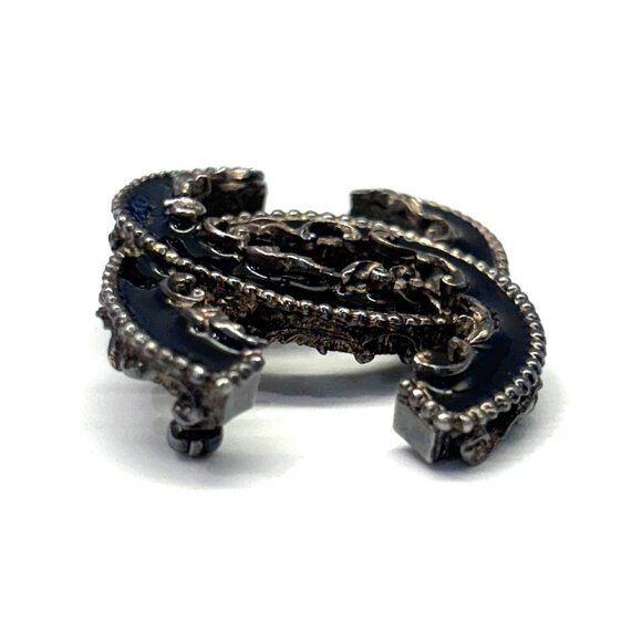 CHANEL Black Logo Brooch - Picture 3 of 5
